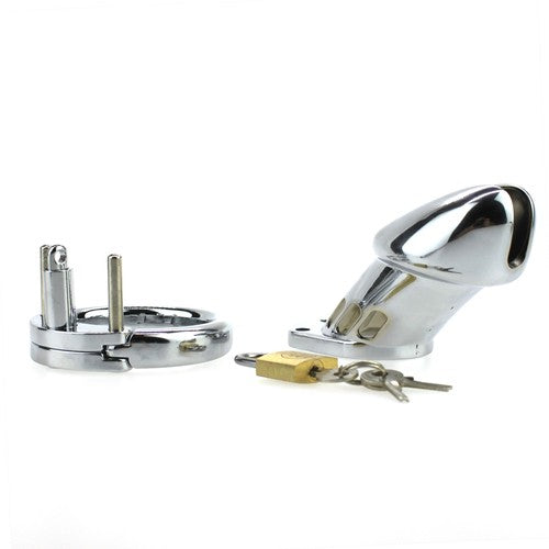 Cage de chasteté STEEL PADLOCK 12 x 3.5cm
