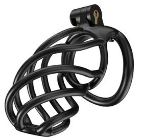 Cage de chasteté TORTILLE L 9.5 x 3.4 cm Noire