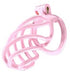 Cage de chasteté Tortille L 9.5 x 3.4 cm Rose