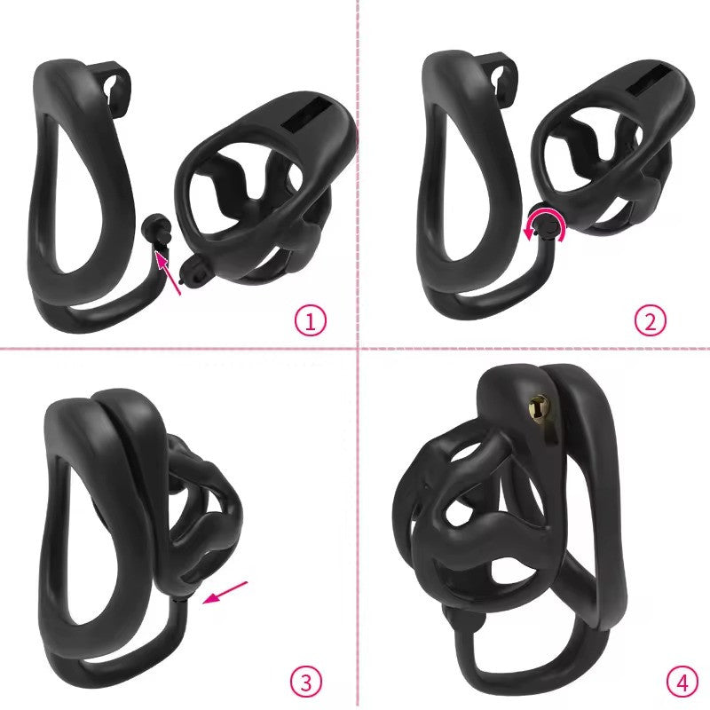 Cage SplitLock Noire S 4 x 3.5cm