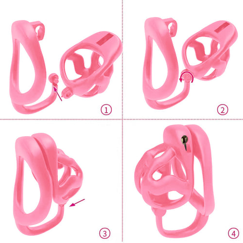 Cage Splitlock Rose M 5 x 3.5cm