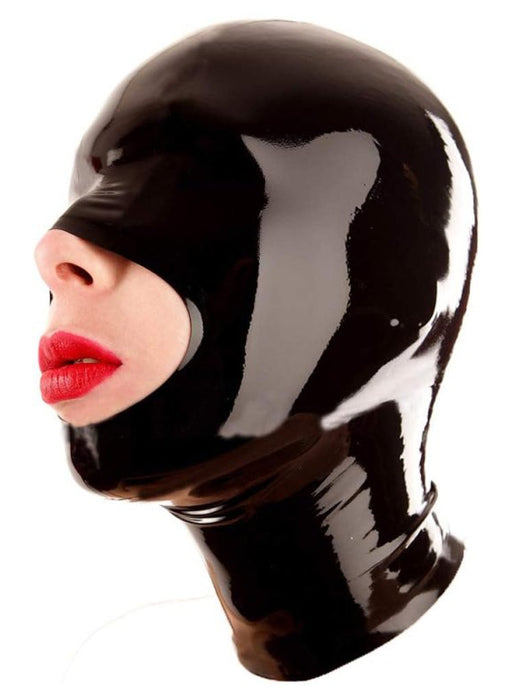 Cagoule en latex Openose Noire