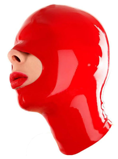 Cagoule en latex Openose Rouge