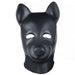 Cagoule en latex Sweety Bear Noire