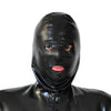 Cagoule en latex Xrub avec Zip Noire