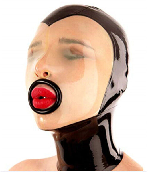 Cagoule Facial Mouth Noir-Transparent