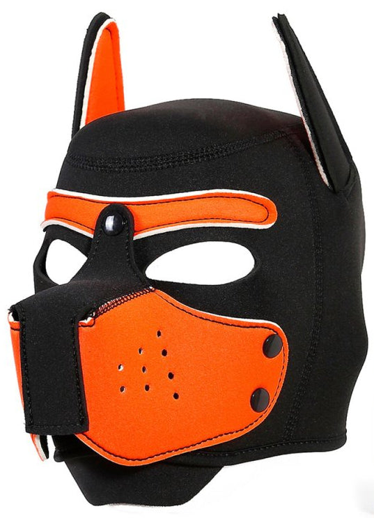 Cagoule Néoprène ENJOY PUPPY Noir-Orange