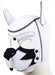 Cagoule PUPPY FOX Néoprène Noir-Blanc
