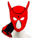 Cagoule Puppy Fox Néoprène Rouge-Noir