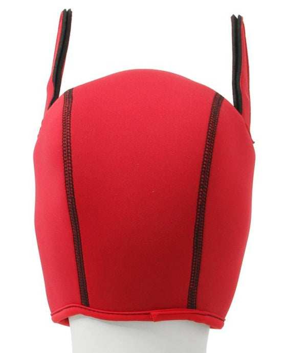 Cagoule Puppy Fox Néoprène Rouge-Noir