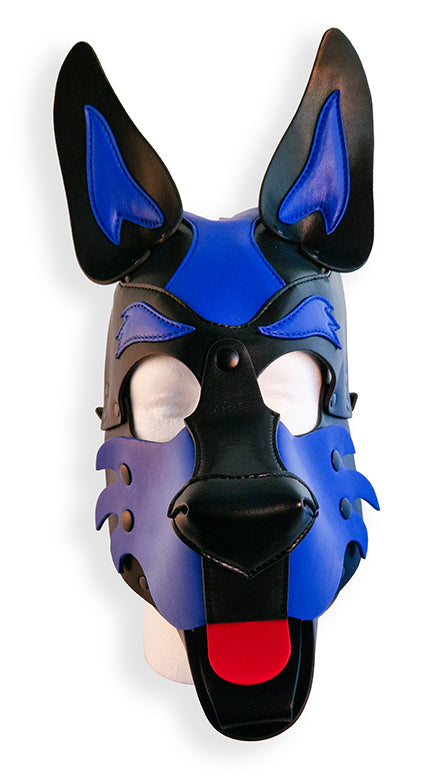 Cagoule Puppy Hood Noire et Bleue