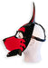 Cagoule Puppy Hood Noire et Rouge