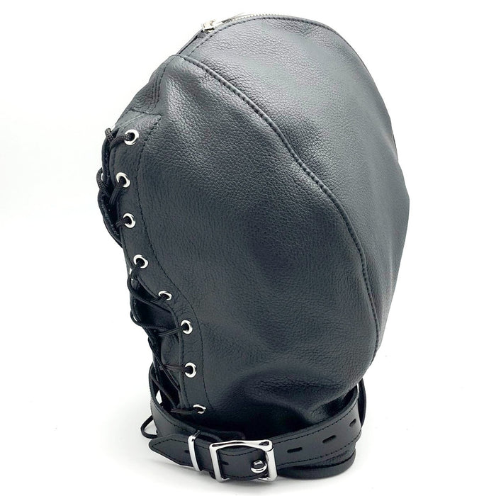 Cagoule sensorielle en cuir