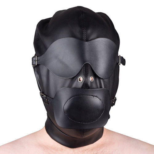 Cagoule SM avec baillon et masque