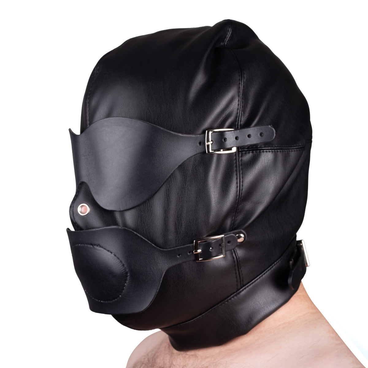Cagoule SM avec baillon et masque