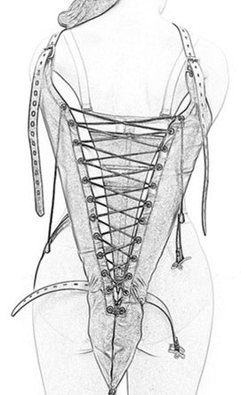 Camisole Strict Leather Fastens