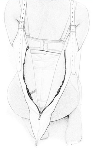 Camisole Strict Leather Zipper