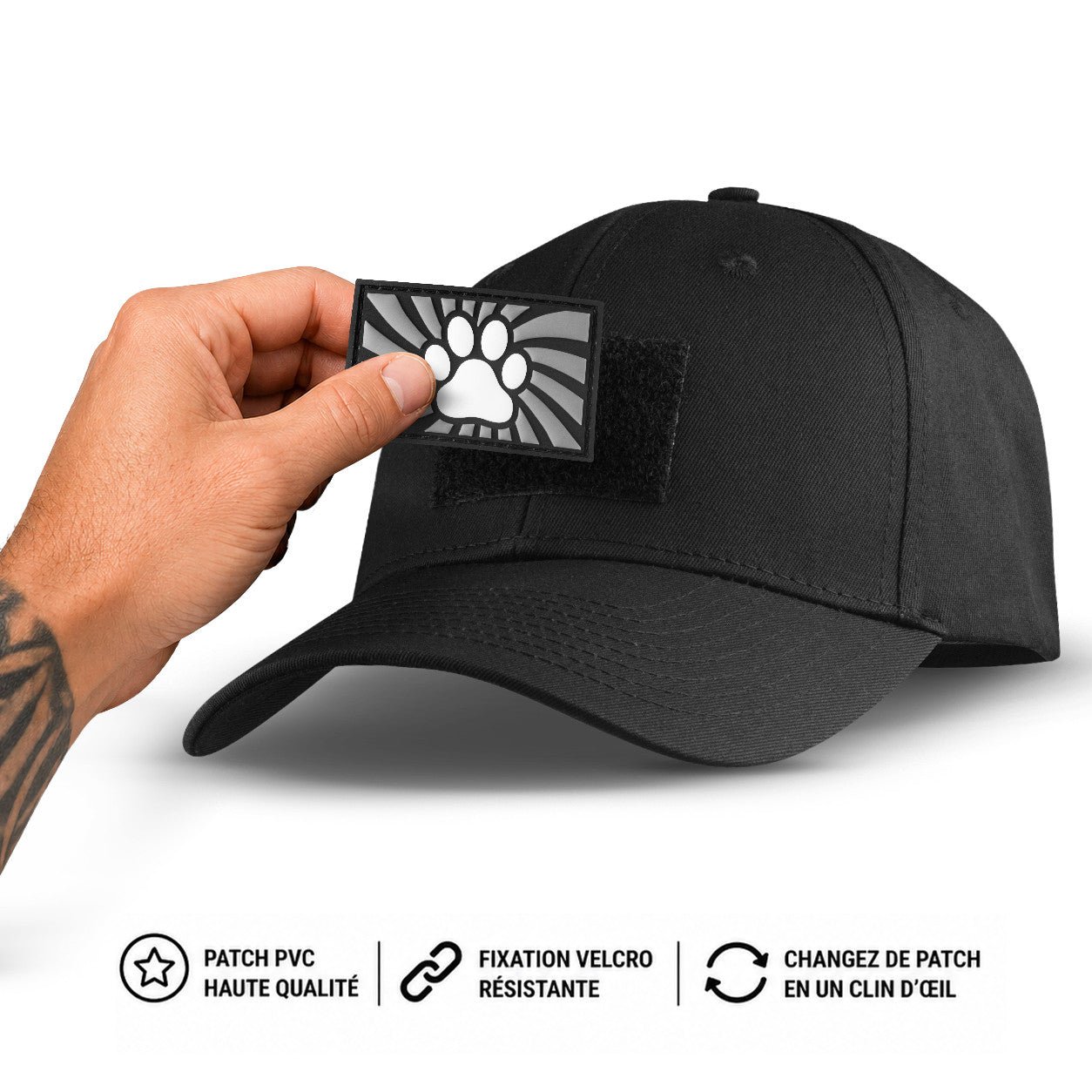 Casquette Fuck & Fist Paw Gris
