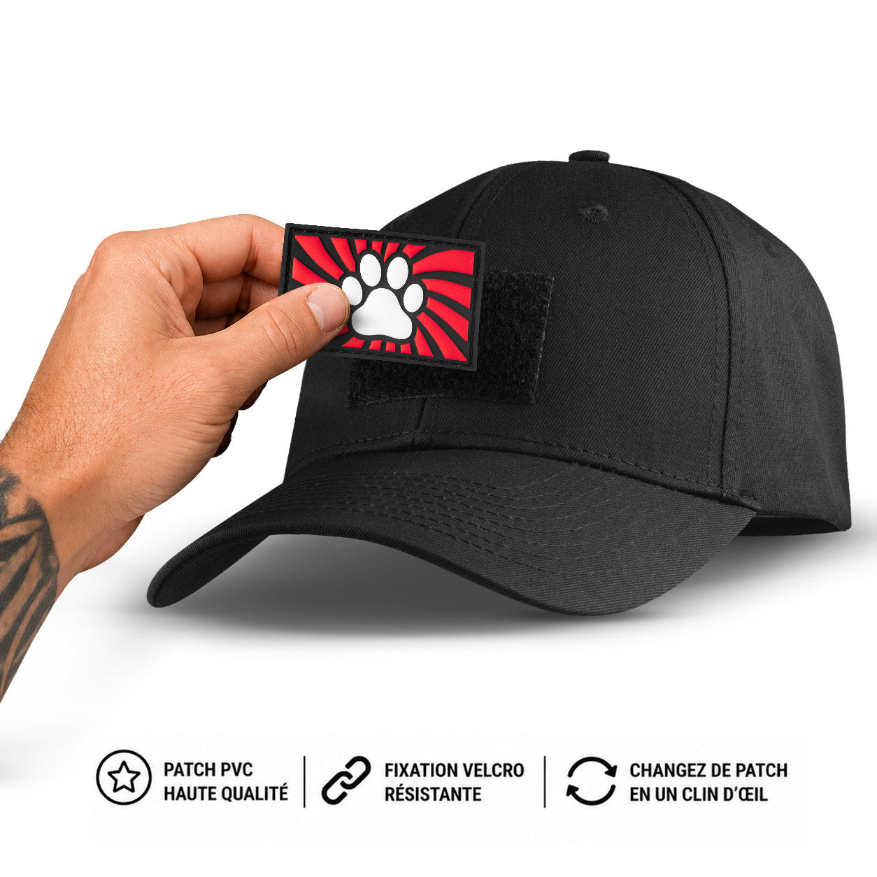 Casquette Fuck & Fist Paw Rouge