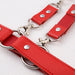 Ceinture Porte-Jarretelles et Menottes Rouge