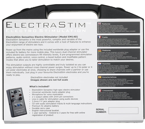 Centrale Électro-stimulation Sensavox Em140 ElectraStim