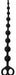 Chapelet anal Black Mont Beads 30 x 2.4 cm