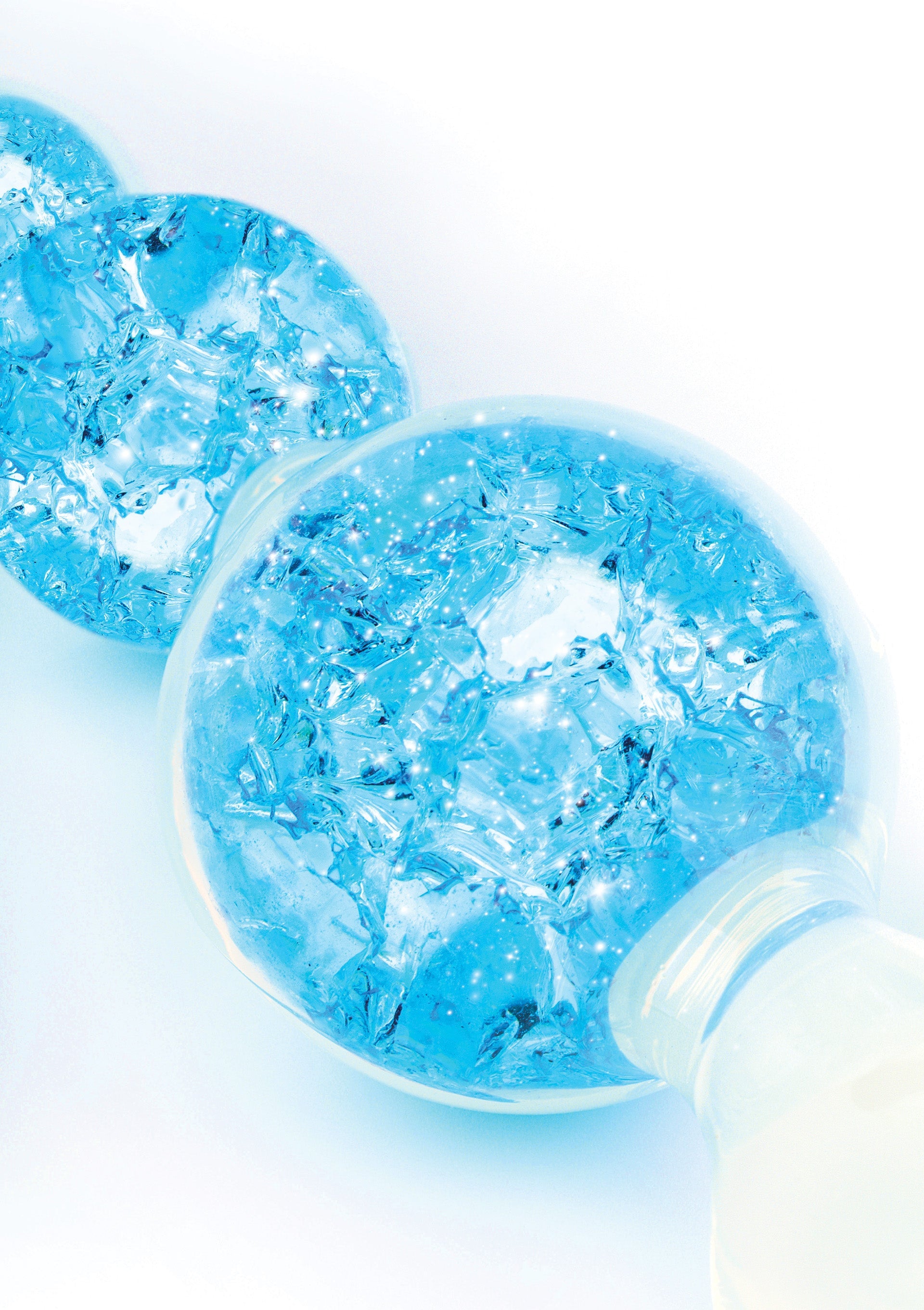 Chapelet anal Crystaltrio Bleu 14 x 4.5cm