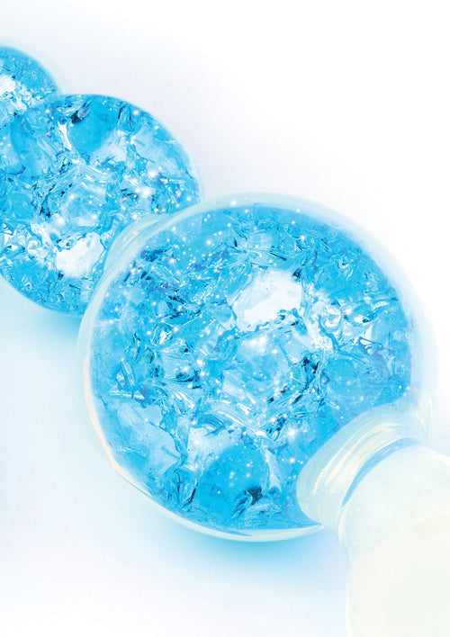 Chapelet anal Crystaltrio Bleu 14 x 4.5cm