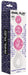 Chapelet anal Crystaltrio rose 14 x 4.5cm