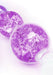 Chapelet anal Crystaltrio Violet 14 x 4.5cm