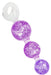 Chapelet anal Crystaltrio Violet 14 x 4.5cm