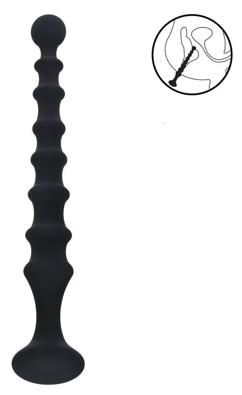 Chapelet anal Long Ribbed 23 x 3.1cm