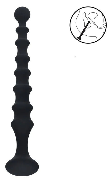 Chapelet anal Long Ribbed 23 x 3.1cm