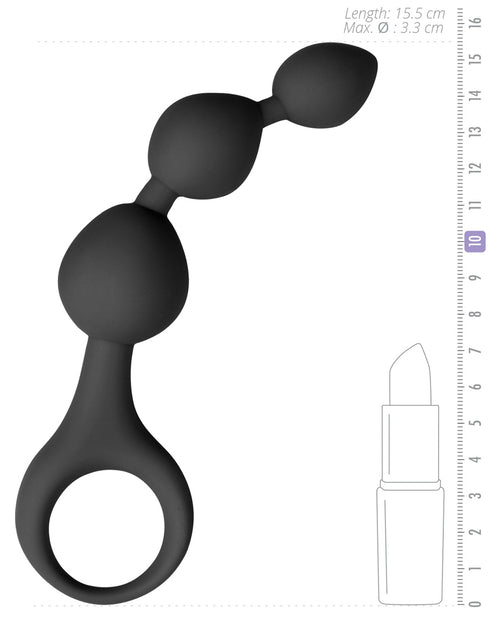 Chapelet anal Triple Teaser 11 x 3 cm