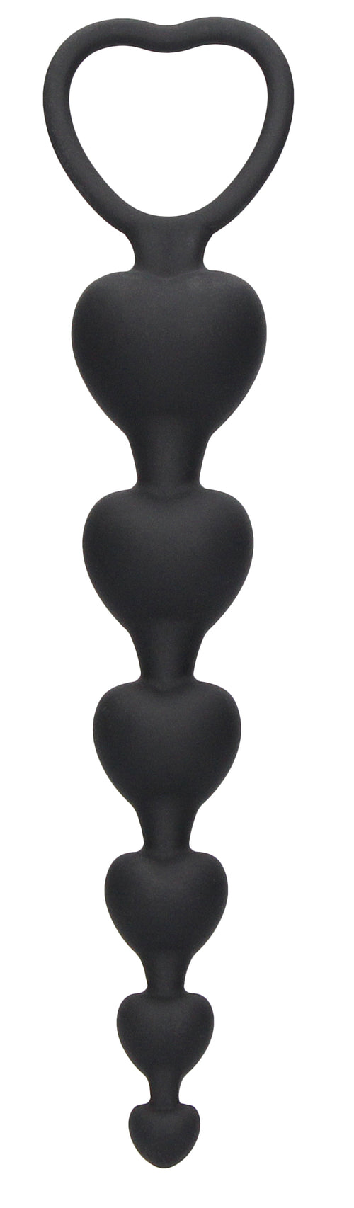 Chapelet silicone Anal Heart 15 x 3.2cm