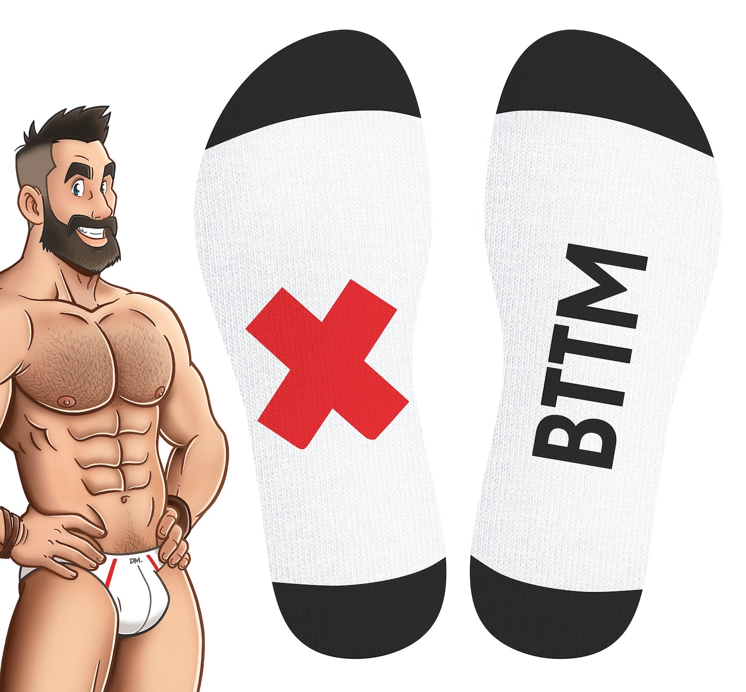 Chaussettes blanches Bttm SneakXX