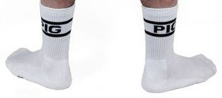 Chaussettes blanches PIG x 2 Paires