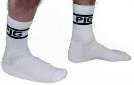 Chaussettes blanches PIG x 2 Paires