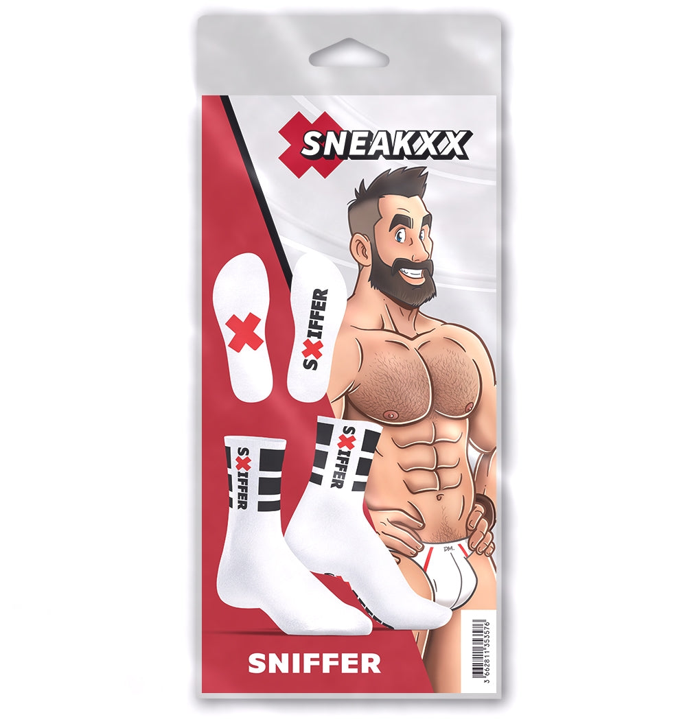 Chaussettes blanches Sniffer SneakXX