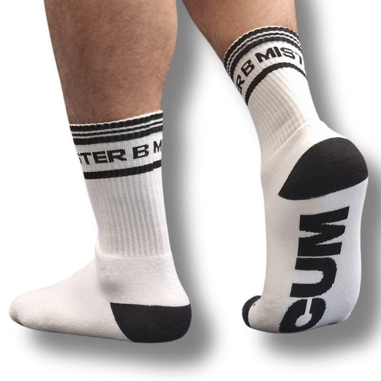Chaussettes Cum Dump Blanches