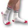 Chaussettes Fist Pig Blanc-Rouge