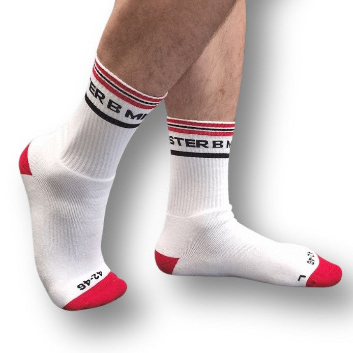 Chaussettes Fist Pig Blanc-Rouge