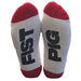 Chaussettes Fist Pig Blanc-Rouge