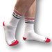 Chaussettes Fist Pig Blanc-Rouge