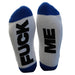 Chaussettes Fuck Me Blanc-Bleu