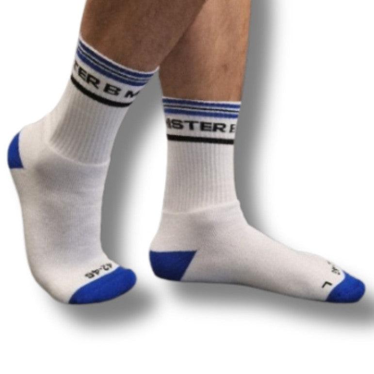 Chaussettes Fuck Me Blanc-Bleu
