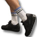 Chaussettes Fuck Me Blanc-Bleu
