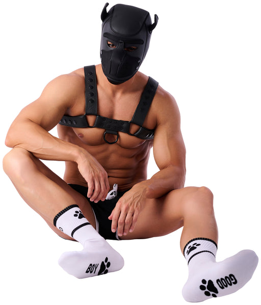 Chaussettes Good Boy Blanc-Noir