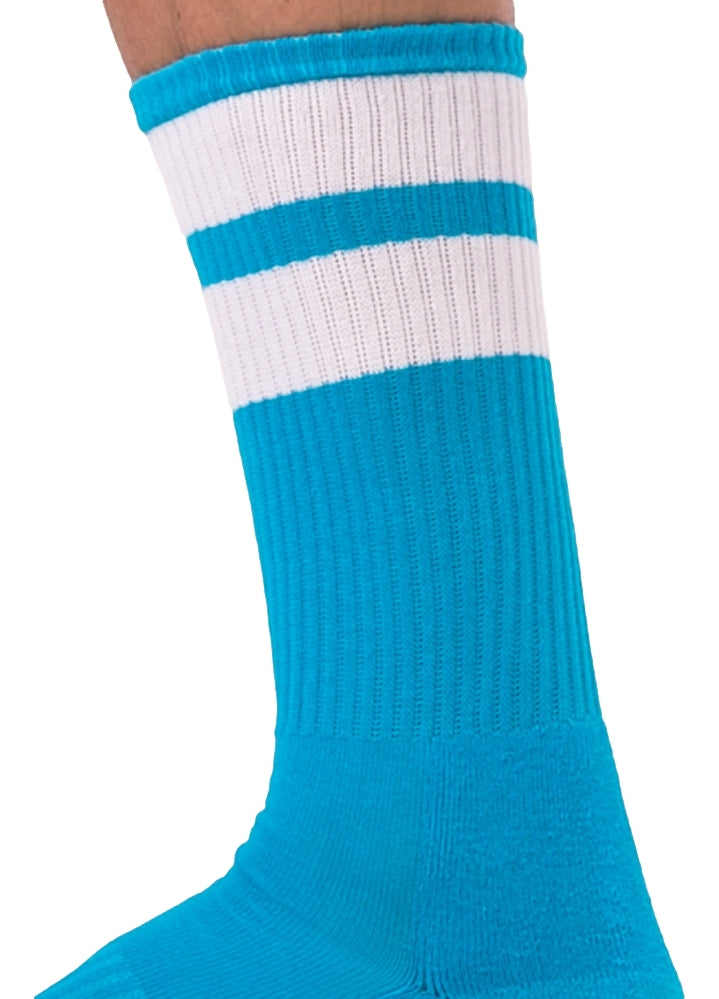 Chaussettes Gym Socks Bleu ciel-Blanc