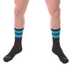 Chaussettes Gym Socks Noir-Bleu fluo